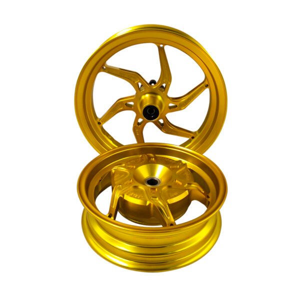 Lightweight motorcycle rim set