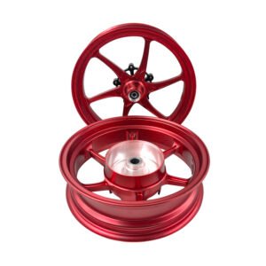 Custom motorcycle wheel set