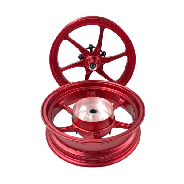 Custom motorcycle wheel set