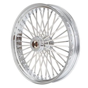 Chrome motorcycle wheel
