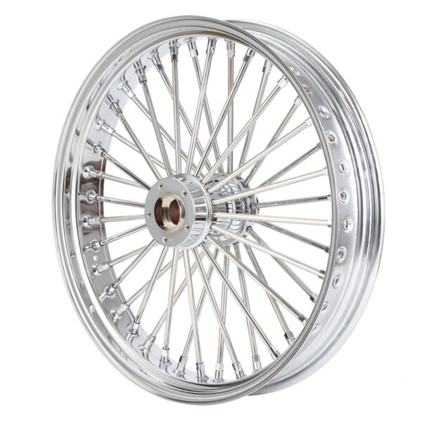 Chrome motorcycle wheel