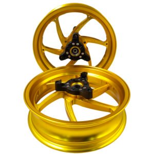 Motorcycle wheel set