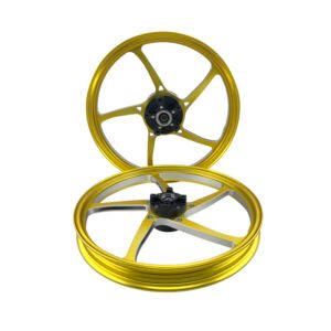 Aluminum motorcycle wheel